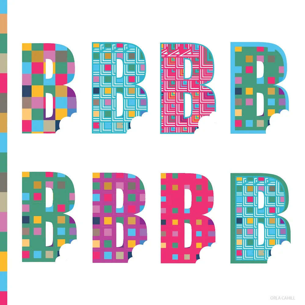 Byte Spark digital tech logo featuring a pixelated bite mark vector motif